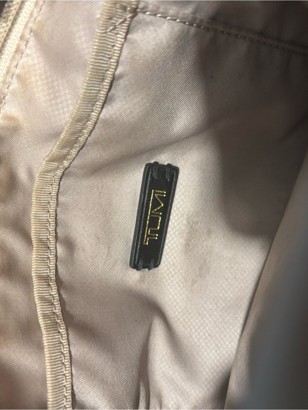 Tumi Black Nylon Crossbody with Gold Accents - Picture 6 of 9